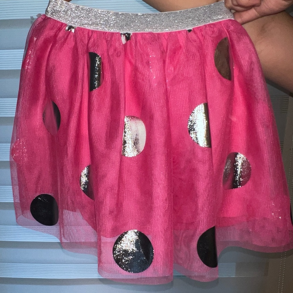 Disney Limited Edition Collection Pink Polka Dot Tutu Skirt With Shorts Under!!